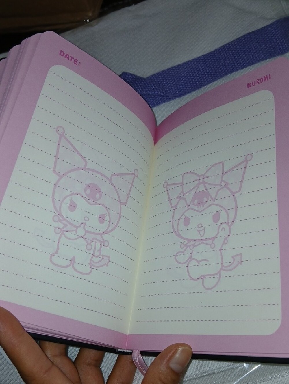 #Sanrio #Kuromi #Notebook - Black with Pink Accents